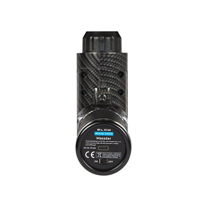 Aparat de masaj manual electric Blow Wave 4000 Negru Gri 2200 mAh