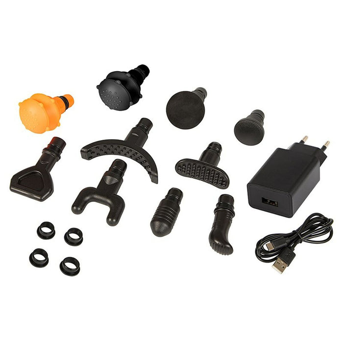 Pistol de masaj pentru relaxare și recuperare musculară Blow Wave 5000 Negru Gri 200 W 2200 mAh