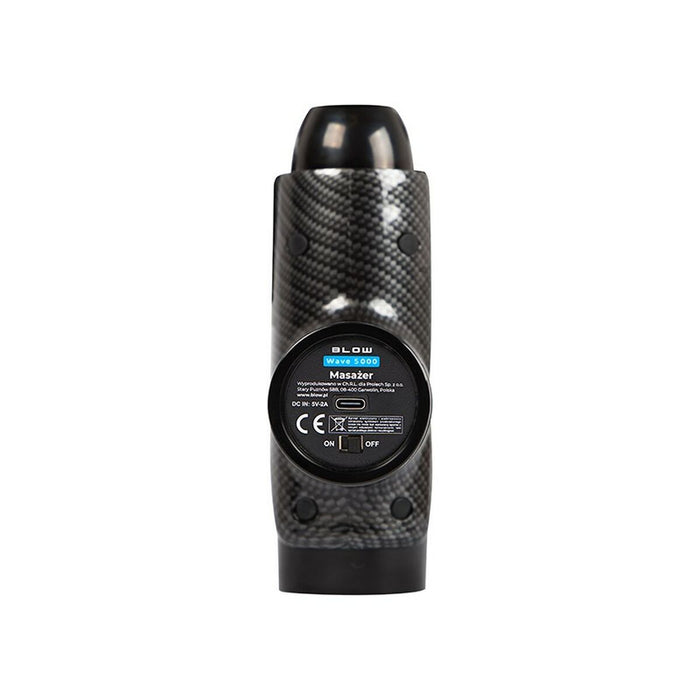 Pistol de masaj pentru relaxare și recuperare musculară Blow Wave 5000 Negru Gri 200 W 2200 mAh