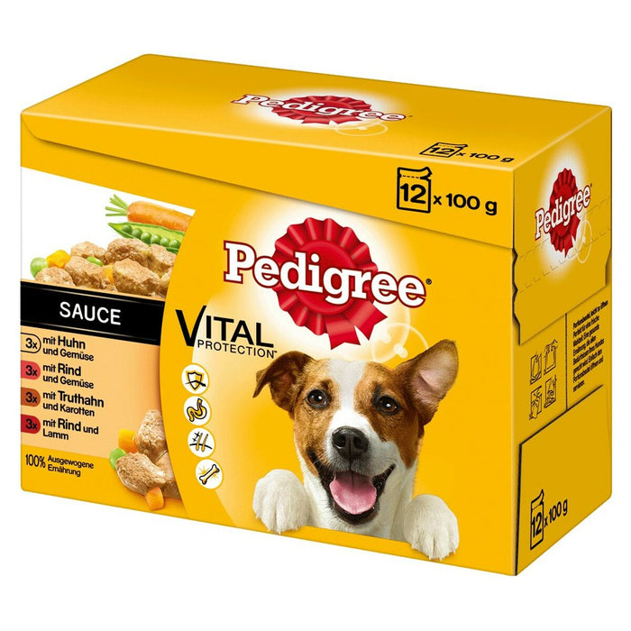 Nutreț Pedigree                                 Adult Pui Curcan Vițel Carne de oaie Vegetal 1,2 kg