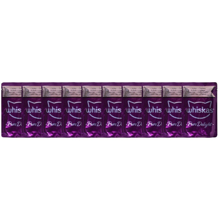 Mâncare pentru pisici Whiskas Pure Delight Pui Curcan Rață Păsări 40 x 85 g
