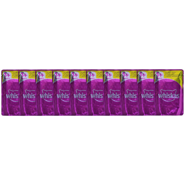 Mâncare pentru pisici Whiskas Pure Delight Pui Curcan Rață Păsări 40 x 85 g