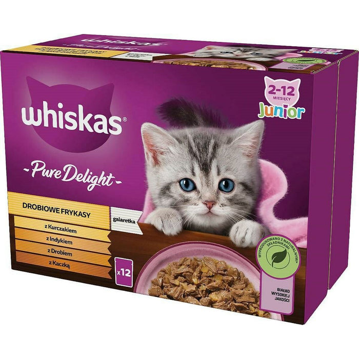 Mâncare pentru pisici Whiskas                                 Pui Curcan Rață Păsări 12 x 85 g