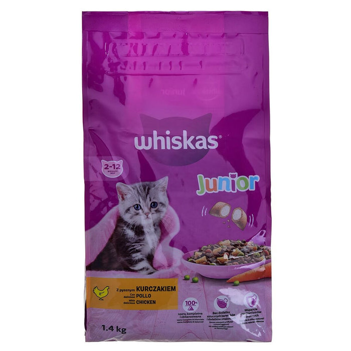 Mâncare pentru pisici Whiskas Junior 2-12 Pui 1,4 Kg