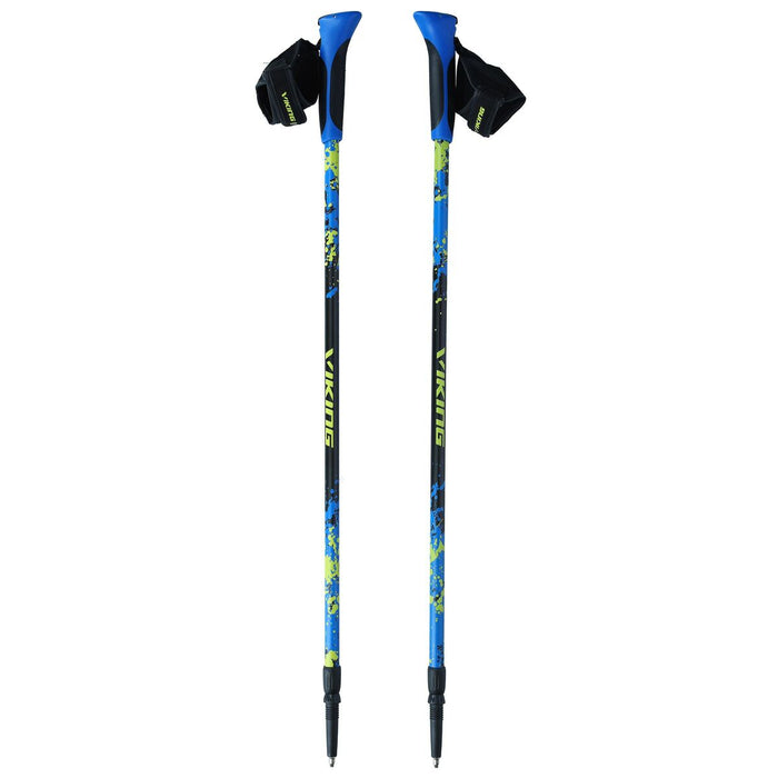 Baston Trekking Viking Ruten Pro Nordic Albastru Negru (2 Unități)