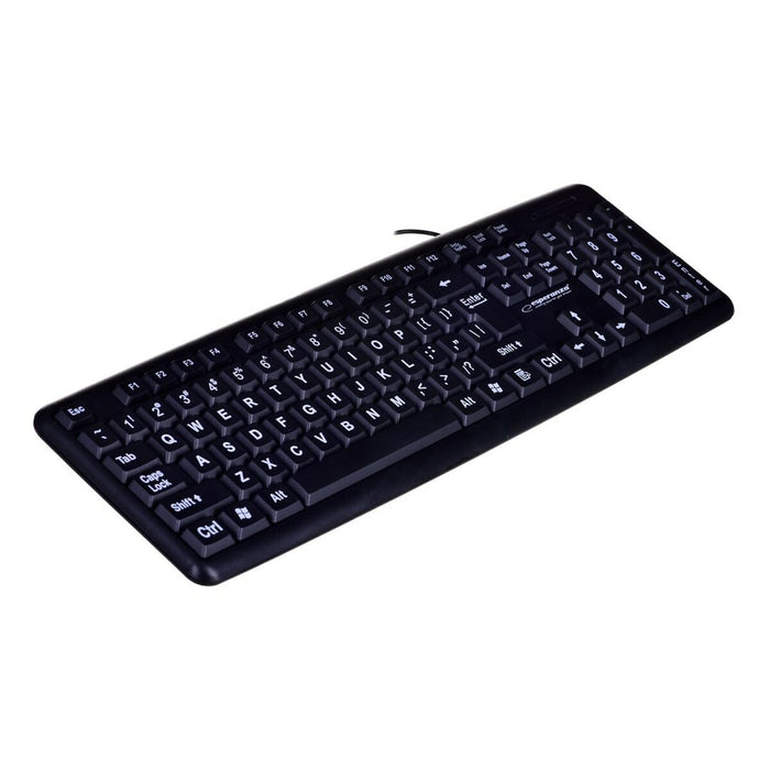 Tastatură Esperanza EK129 Negru Engleză QWERTY