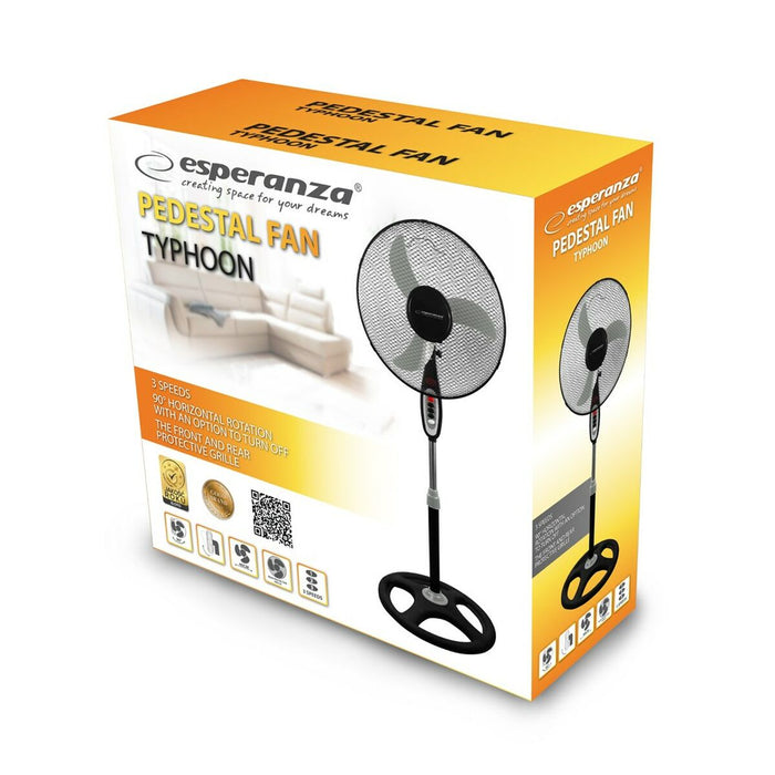 Ventilator cu Picior Esperanza EHF002KE Negru 50 W