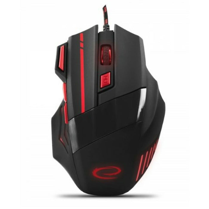 Mouse Optic Esperanza EGM201R Negru/Roșu