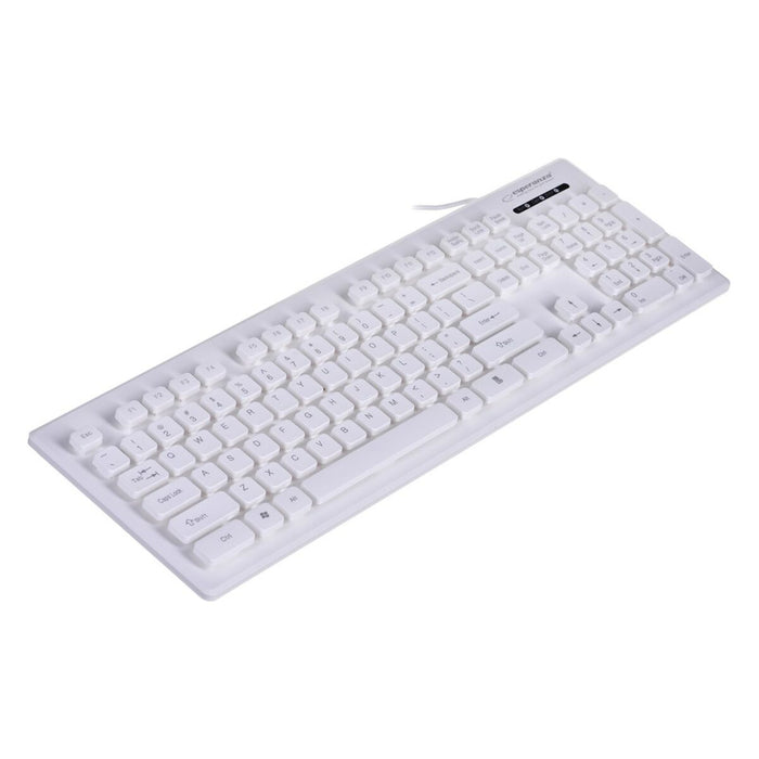 Tastatură Esperanza EK130W Alb Negru QWERTY