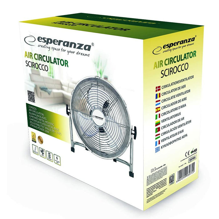 Ventilator de Masă Esperanza EHF005 Crom 50 W