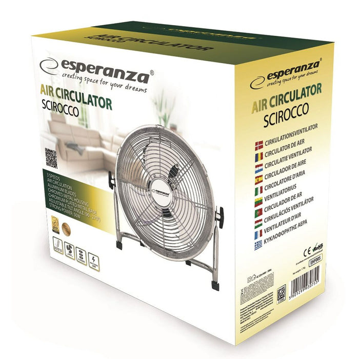 Ventilator de Masă Esperanza EHF005 Crom 50 W