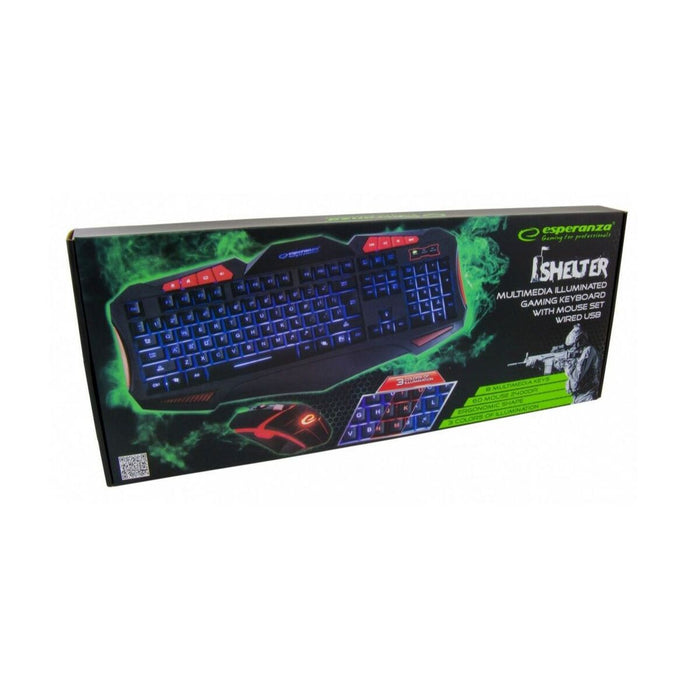 Tastatură și Mouse Esperanza EGK3000 Negru