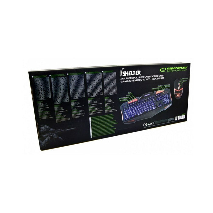 Tastatură și Mouse Esperanza EGK3000 Negru