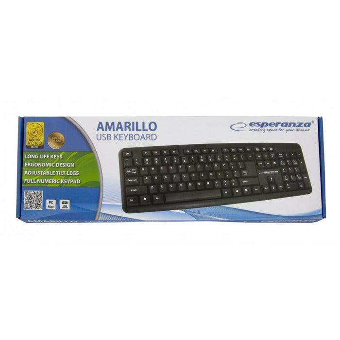 Tastatură Esperanza EK134 Negru Multicolor Monocrom