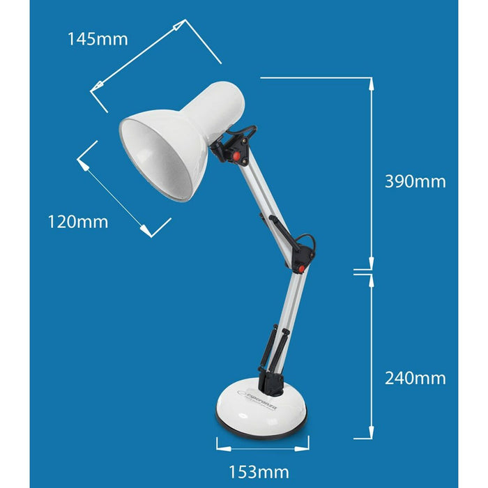 Lampă de birou Esperanza ELD112K Negru Plastic 12 W