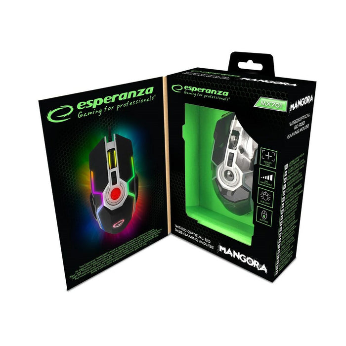 Mouse Esperanza EGM701 Multicolor Cu imprimeuri 7200 dpi
