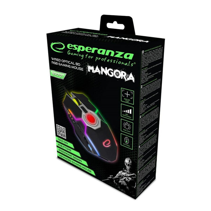 Mouse Esperanza EGM701 Multicolor Cu imprimeuri 7200 dpi