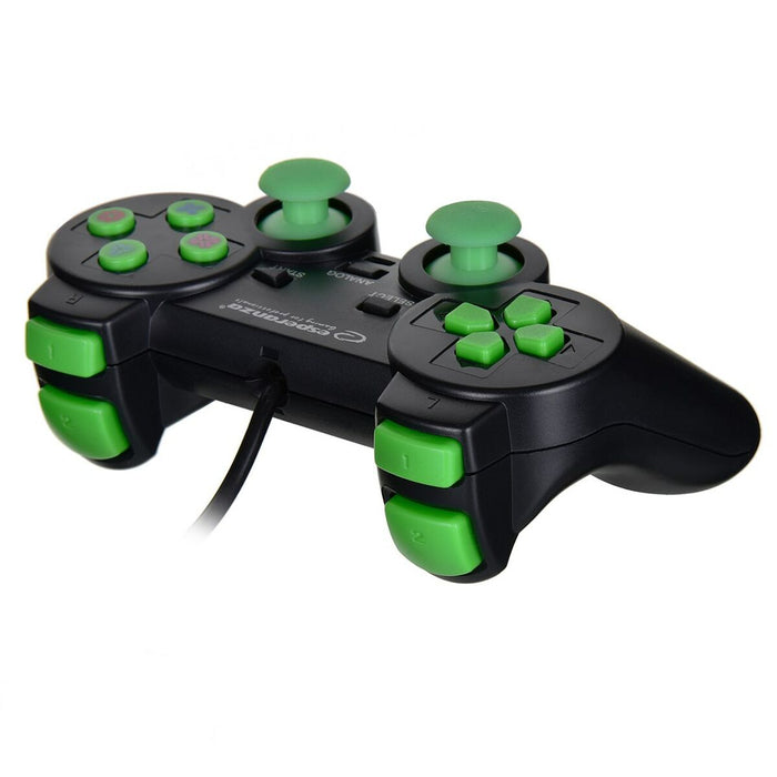 Telecomandă Jocuri Gaming Esperanza EGG107G USB 2.0 Negru Verde PC PlayStation 3