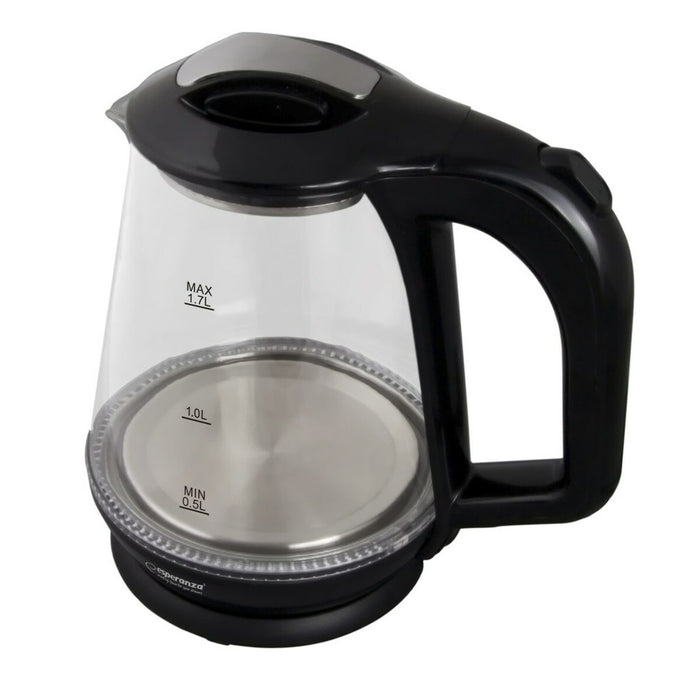 Fierbător Esperanza EKK024K Negru Sticlă Plastic 1500 W 1,7 L