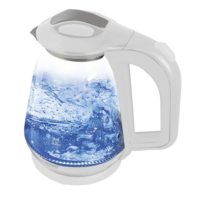 Fierbător Esperanza EKK024W Alb Sticlă Plastic 1500 W 1,7 L