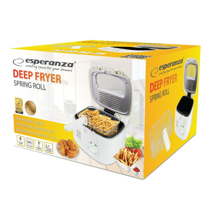 Friteuză fără Ulei Esperanza EKG012 Alb 1800 W 2,5 L