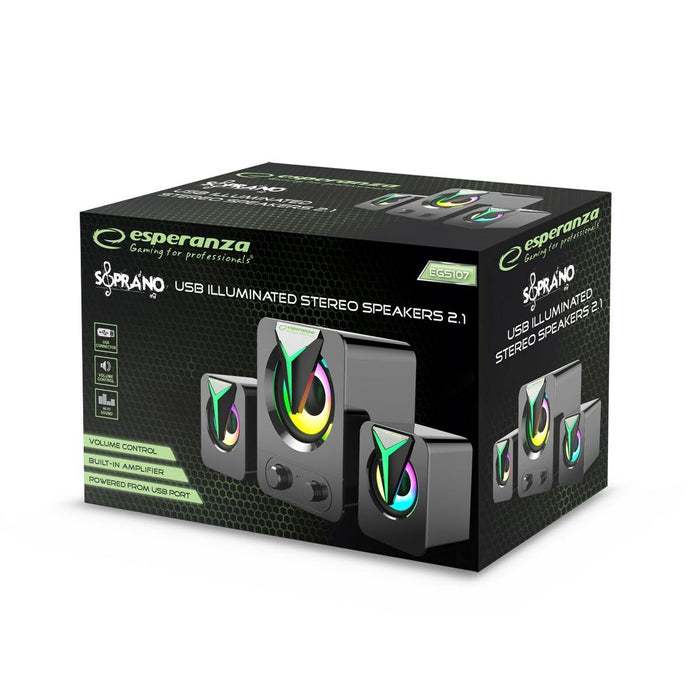 Difuzoare PC Esperanza EGS107 Negru 5 W