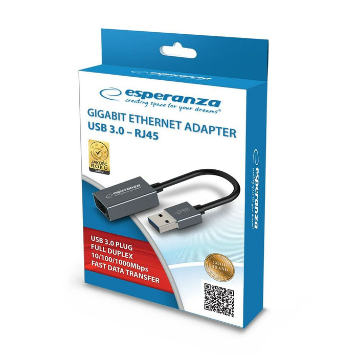 Adaptor USB la Ethernet Esperanza ENA101 18 cm
