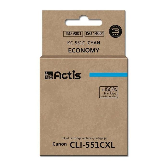 Cartuș Compatibil Actis KC-551C Cyan