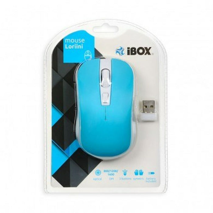 Mouse Fără Fir Ibox LORIINI Albastru Albastru/Alb