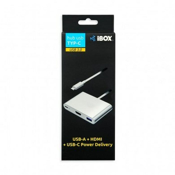 Hub USB Ibox IUH3CFT1 Alb Argintiu