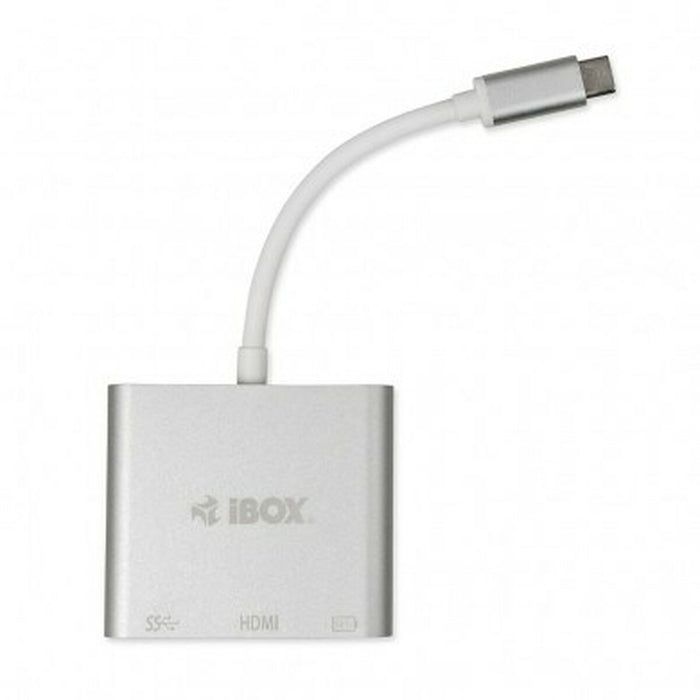 Hub USB Ibox IUH3CFT1 Alb Argintiu