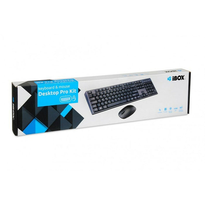 Tastatură și Mouse Ibox DESKTOP KIT PRO Negru Engleză QWERTY