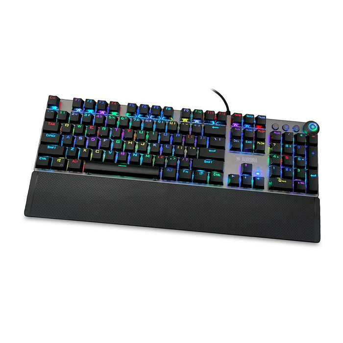 Tastatură Ibox AURORA K-4 Negru Negru/Argintiu QWERTY