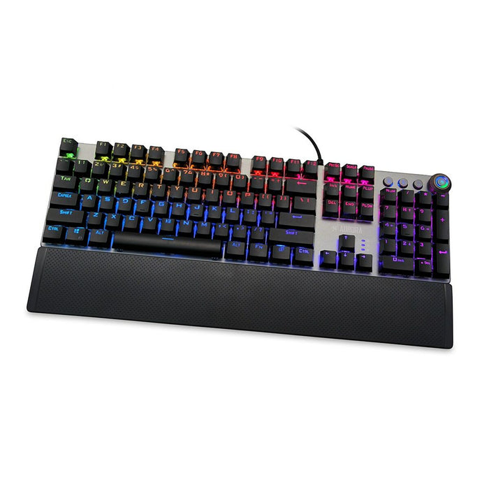 Tastatură Ibox AURORA K-4 Negru Negru/Argintiu QWERTY