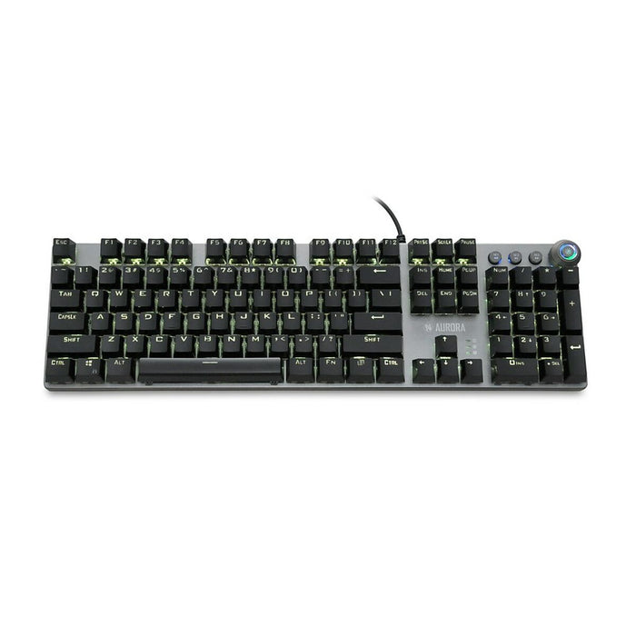 Tastatură Ibox AURORA K-4 Negru Negru/Argintiu QWERTY