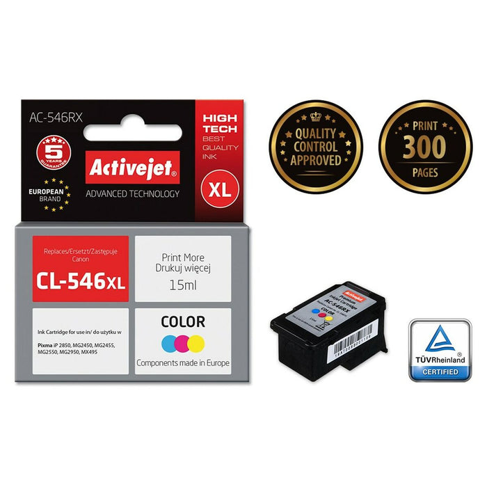 Cartuș cu Cerneală Originală Activejet AC-546RX Negru Cyan/Magenta/Galben