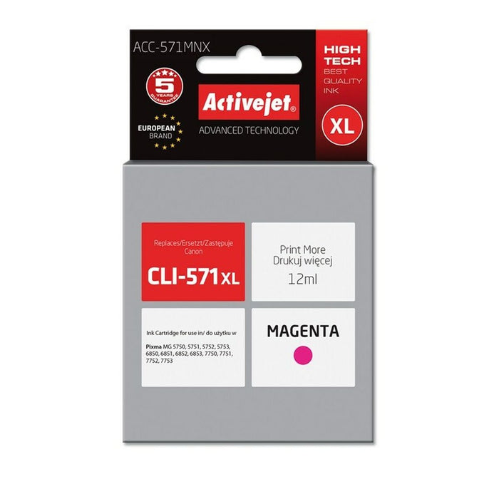 Cartuș cu Cerneală Originală Activejet ACC-571MNX Magenta