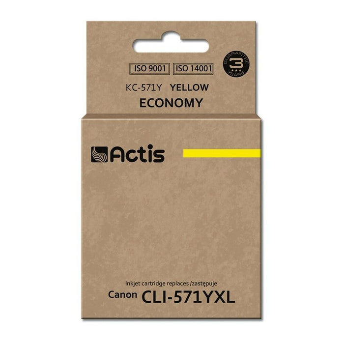 Cartuș cu Cerneală Originală Actis KC-571Y Galben Alb