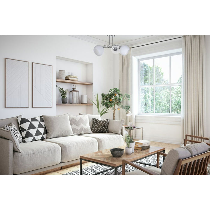 Lustră Activejet AJE-IRMA 3P Alb Argintiu Metal 40 W 39 x 29 x 35 cm