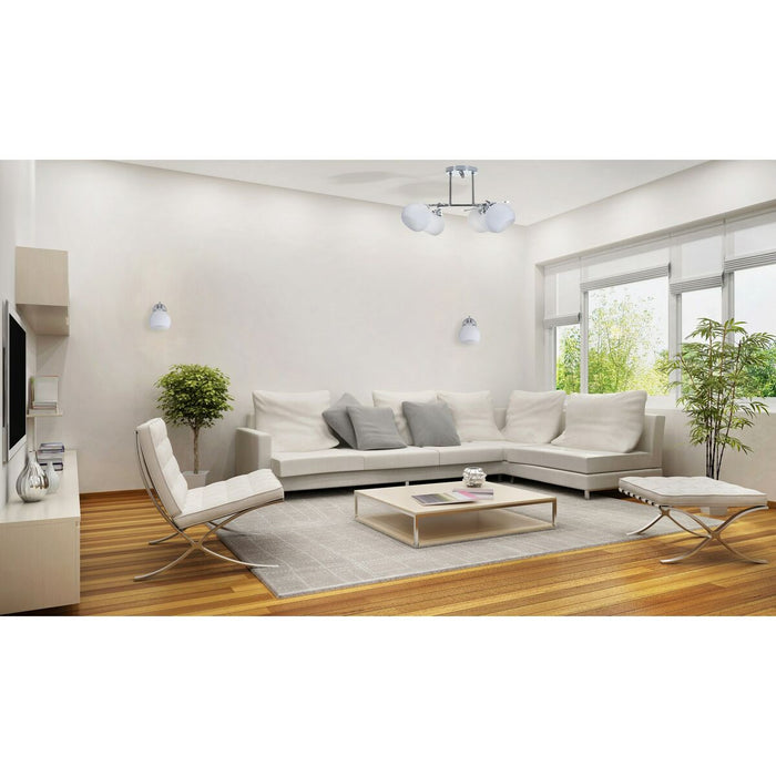 Lustră Activejet AJE-IRMA 5P Alb Negru Argintiu Metal 40 W 50,9 x 28 x 46 cm