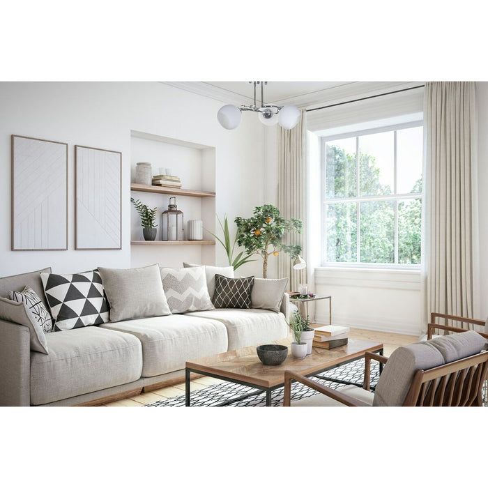 Lustră Activejet Irma Alb Negru Metal 40 W 230 V Modern 39 x 29 x 35 cm