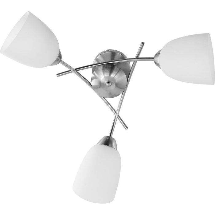 Lustră Activejet NIKITA 3P Nikiel Alb nichel Metal Sticlă 120 W