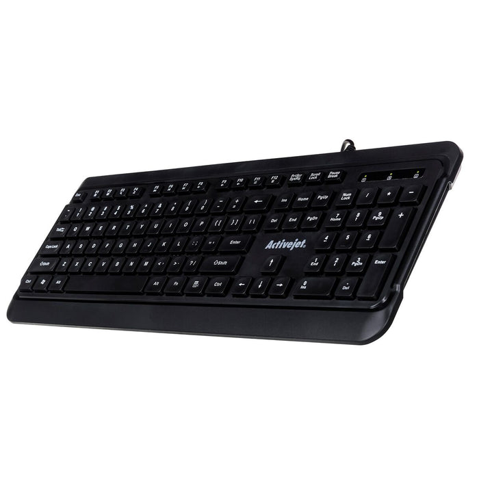 Tastatură Activejet K-3904 Negru QWERTY