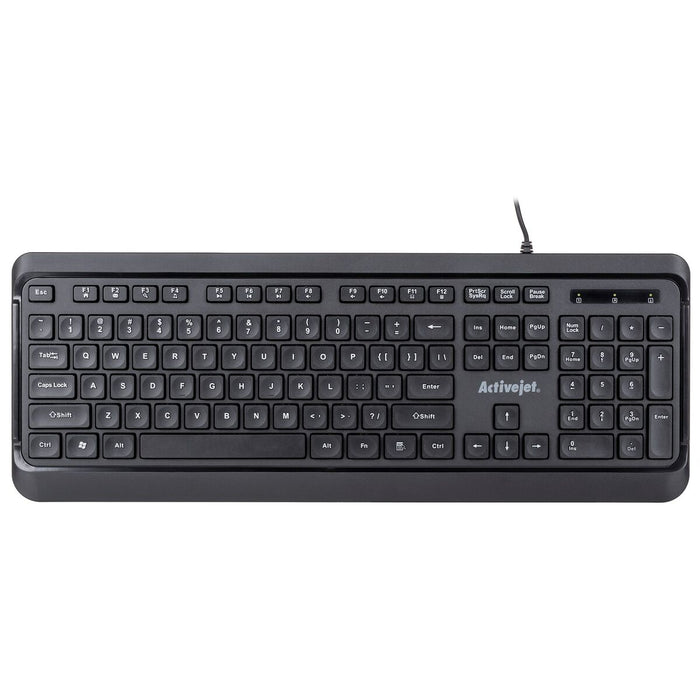 Tastatură Activejet K-3904 Negru QWERTY