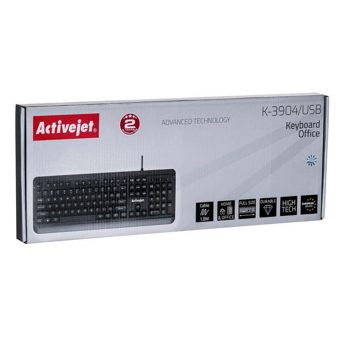 Tastatură Activejet K-3904 Negru QWERTY