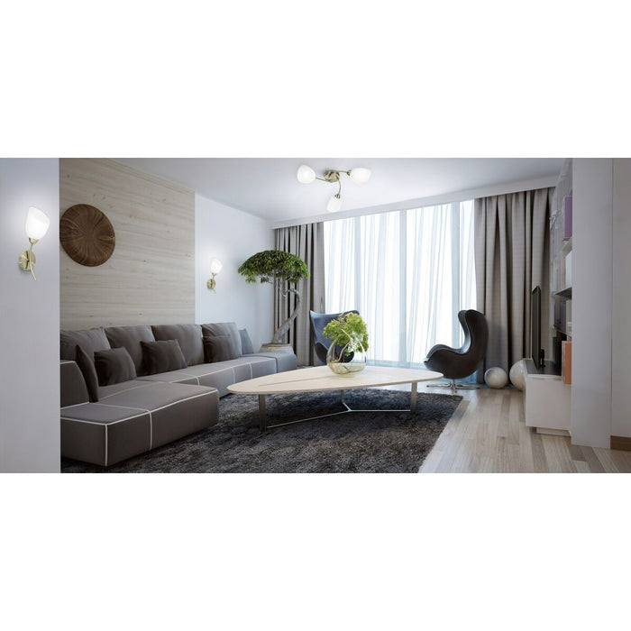 Lampă de Perete Activejet Alb nichel Metal Sticlă 40 W 40 x 12 x 20 cm (1 Piese)