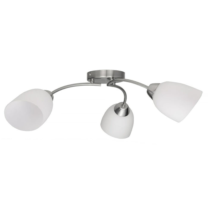 Lustră Activejet Benita Alb nichel Metal Sticlă 40 W 230 V 60 cm