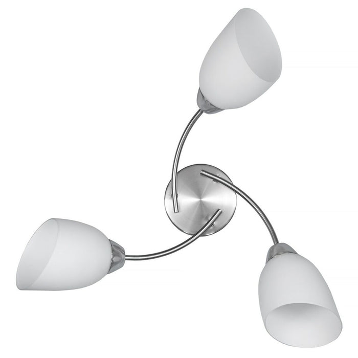 Lustră Activejet Benita Alb nichel Metal Sticlă 40 W 230 V 60 cm