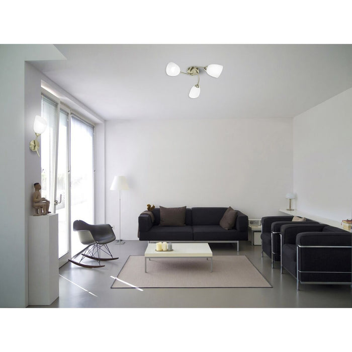 Lustră Activejet Benita Alb nichel Metal Sticlă 40 W 230 V 60 cm