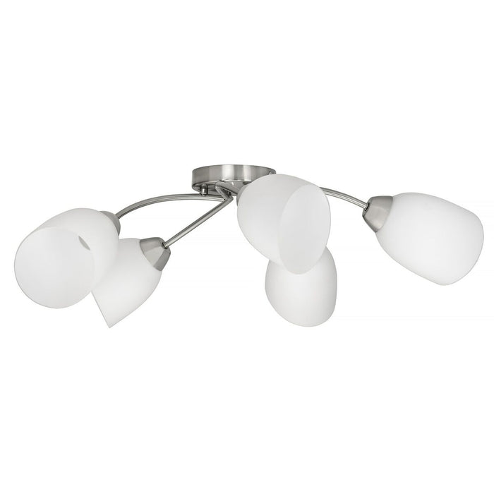 Lustră Activejet Benita Alb nichel Metal Sticlă 40 W 230 V